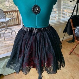 Gothic skull skirt